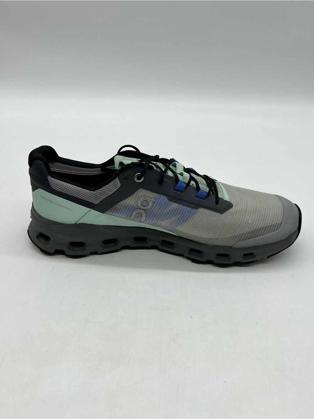 On Cloudvista Men’s 10 Alloy Black Gray Mint Mesh Trail Running Shoes 64.98272. - Picture 8 of 14